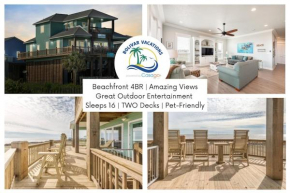 Breezy Point - Beachfront 4BR Home with Double Decks and Ocean Views